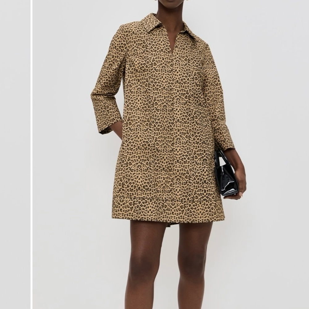 English Factory Leopard Print Mini Dress